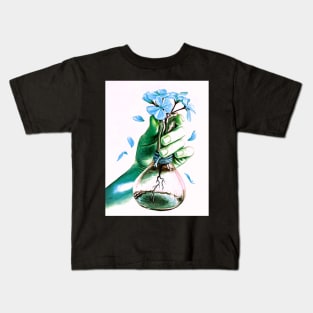 Witch and wizards potion bottle - earth Kids T-Shirt